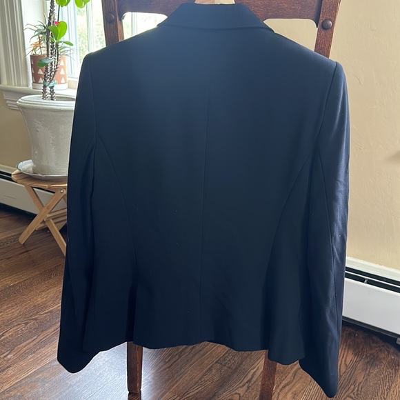 Anne Klein Navy Blazer, red and white striped liner, never worn - Picture 3 of 6